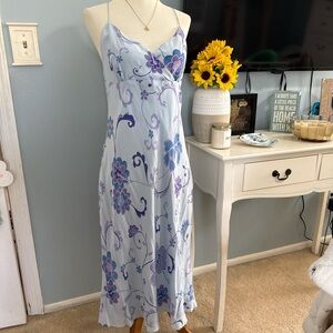 Vintage Ann Taylor Light Blue Floral Dress